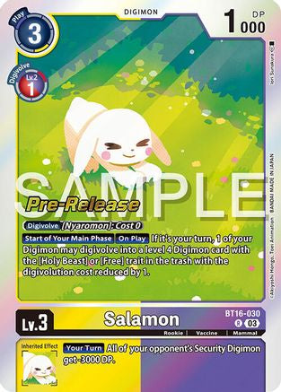 Salamon (BT16-030) - Beginning Observer Pre-Release Cards Foil