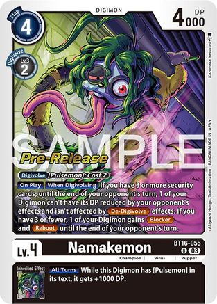 Namakemon (BT16-055) - Beginning Observer Pre-Release Cards Foil
