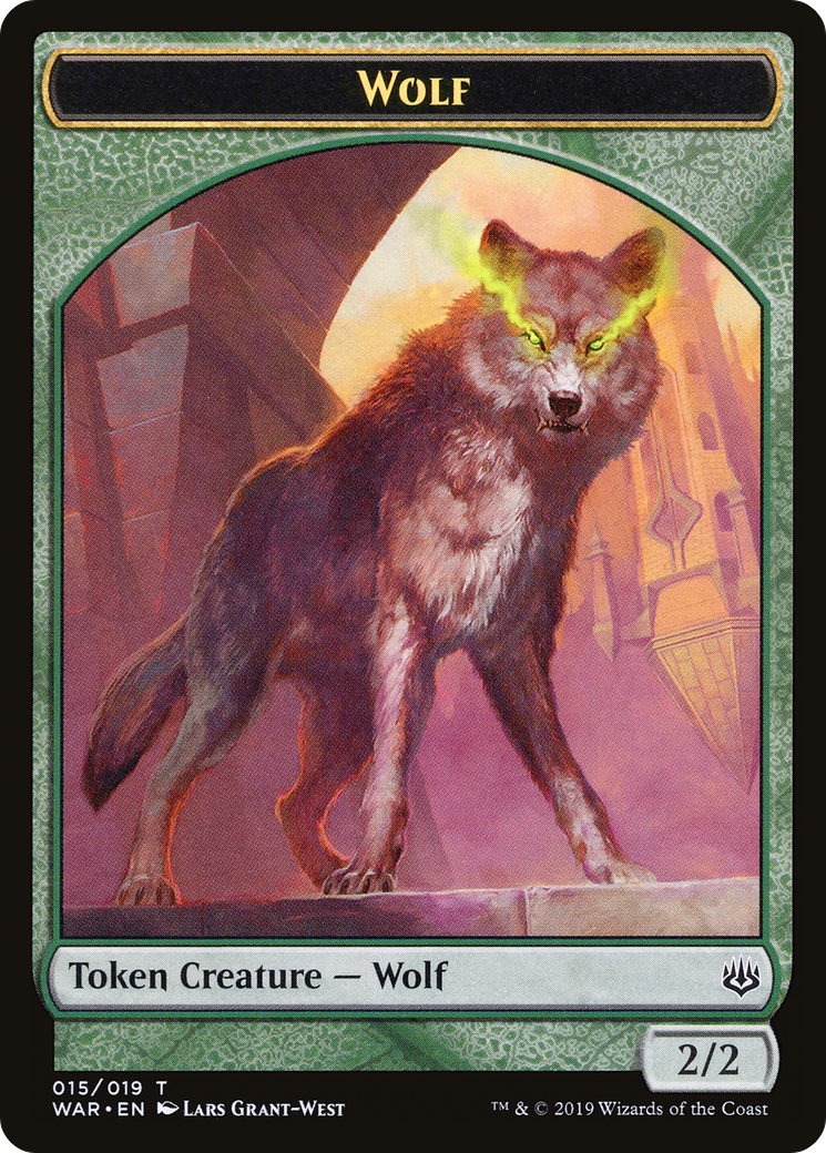 Wolf Token (WAR-015) - War of the Spark Tokens