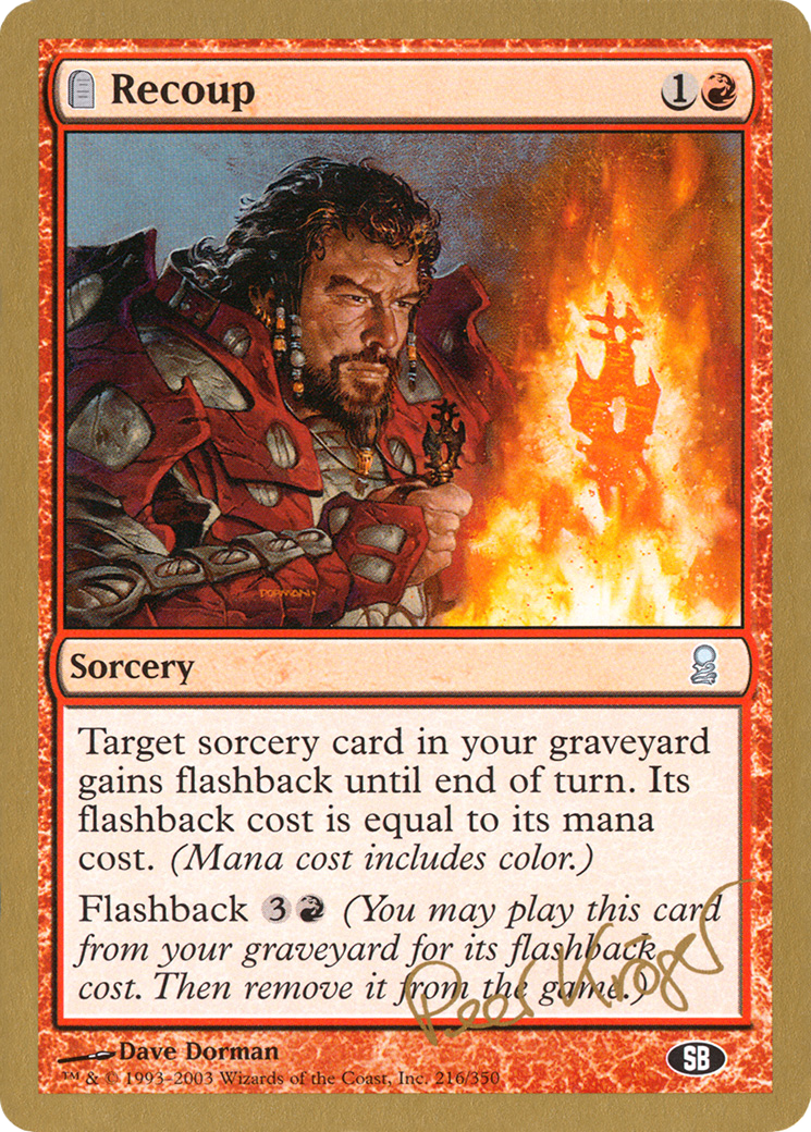 Recoup - 2003 Peer Kroger (ODY) (SB) (WCD-) - World Championship Decks 2003: (tombstone)
