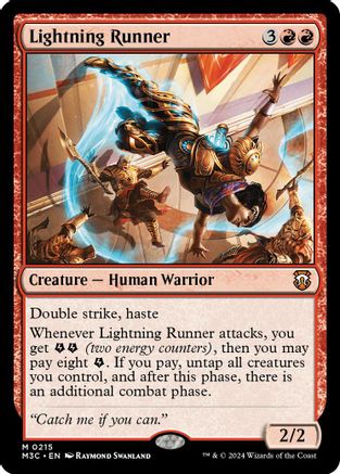 Lightning Runner (Ripple Foil) (M3C-215) - Modern Horizons 3 Commander Foil