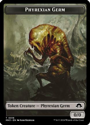 Phyrexian Germ // Phyrexian Golem Double-Sided Token (MH3-16 // 32) - Modern Horizons 3 Foil