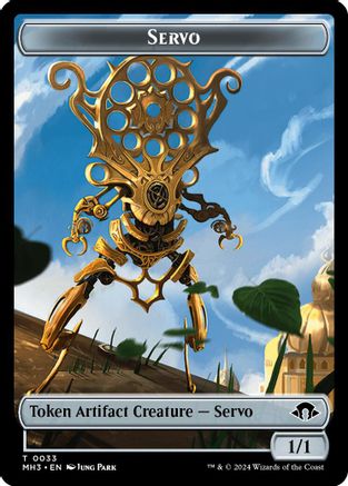 Servo // Thopter Double-Sided Token (MH3-33 // 13) - Modern Horizons 3 Foil
