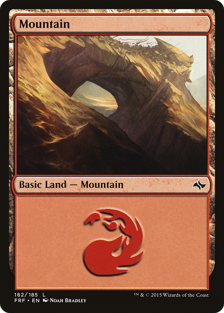 Mountain (182) (FRF-182) - Fate Reforged Foil