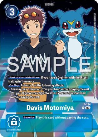 Davis Motomiya - P-124 (Digimon Adventure 02: The Beginning Set) (P-124) - Digimon Promotion Cards Foil