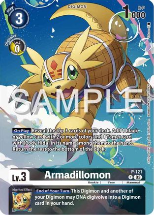 Armadillomon - P-121 (Digimon Adventure 02: The Beginning Set) (P-121) - Digimon Promotion Cards Foil