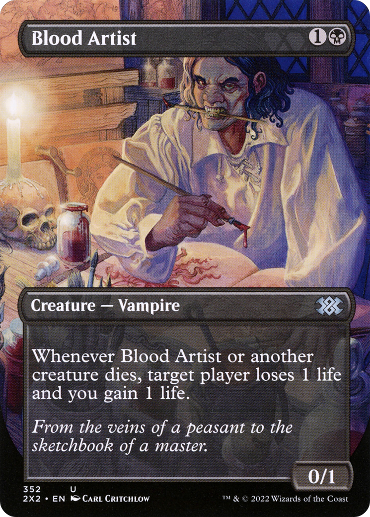 Blood Artist (Borderless) (2X2-352) - Double Masters 2022