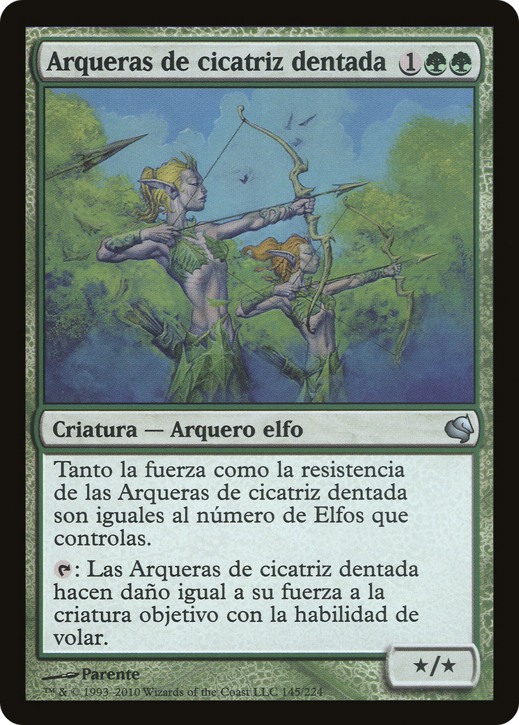 Jagged-Scar Archers (Spanish) - "Arqueras de cicatriz dentada" (PS11-145) - Salvat 2011