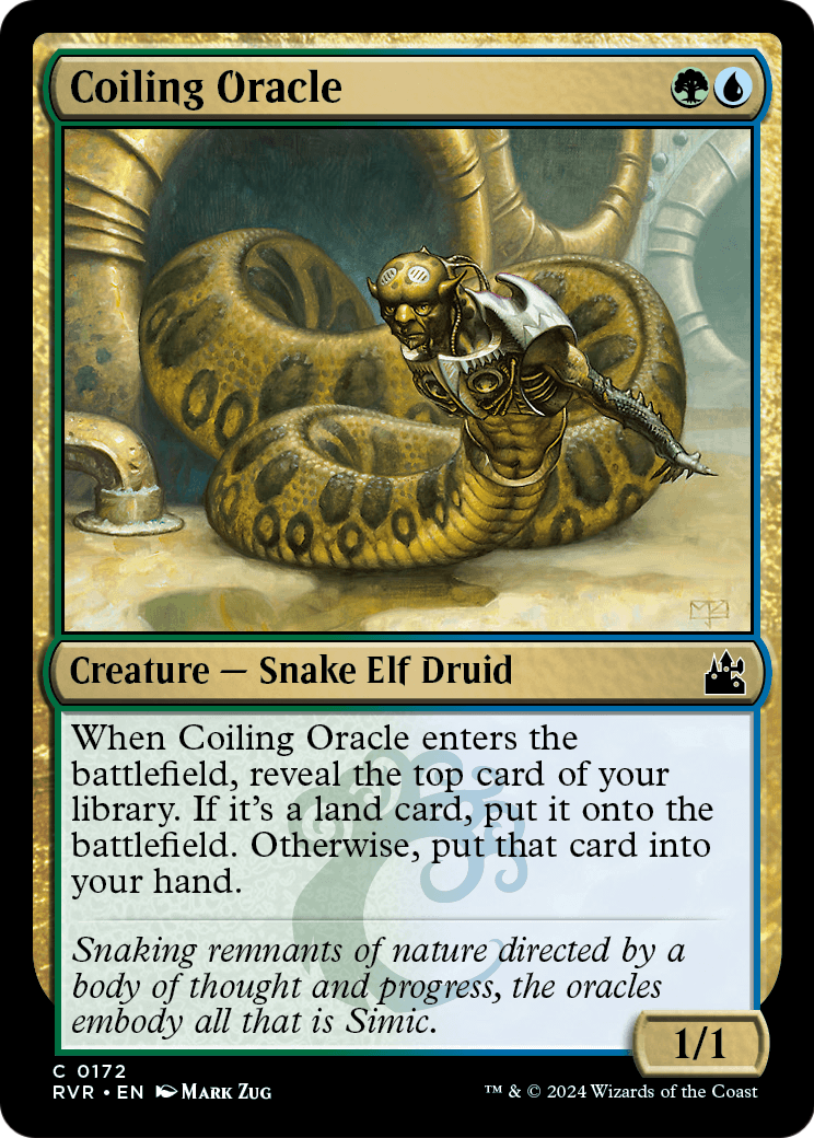 Coiling Oracle (RVR-172) - Ravnica Remastered Foil