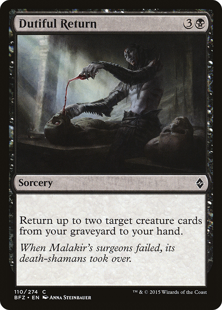 Dutiful Return (BFZ-110) - Battle for Zendikar