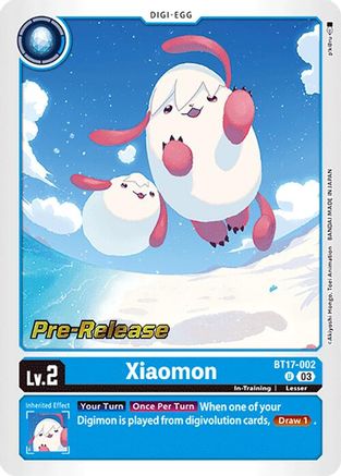 Xiaomon (BT17-002) - Secret Crisis Pre-Release Cards Foil