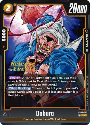 Dabura - FB03-081 (FB03-081) - Raging Roar Release Event Cards