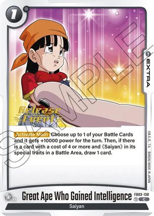 Great Ape Who Gained Intelligence (FB03-138) - Raging Roar Release Event Cards