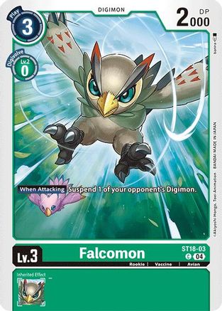 Falcomon (ST18-03) - Starter Deck 18: Guardian Vortex