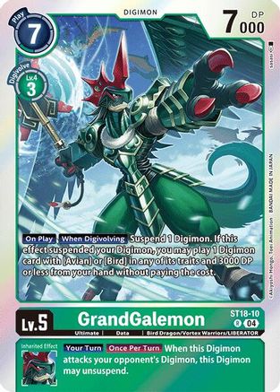 GrandGalemon (ST18-10) - Starter Deck 18: Guardian Vortex Foil