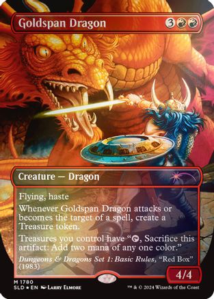 Goldspan Dragon (Rainbow Foil) (SLD-1780) - Secret Lair Drop Series Foil