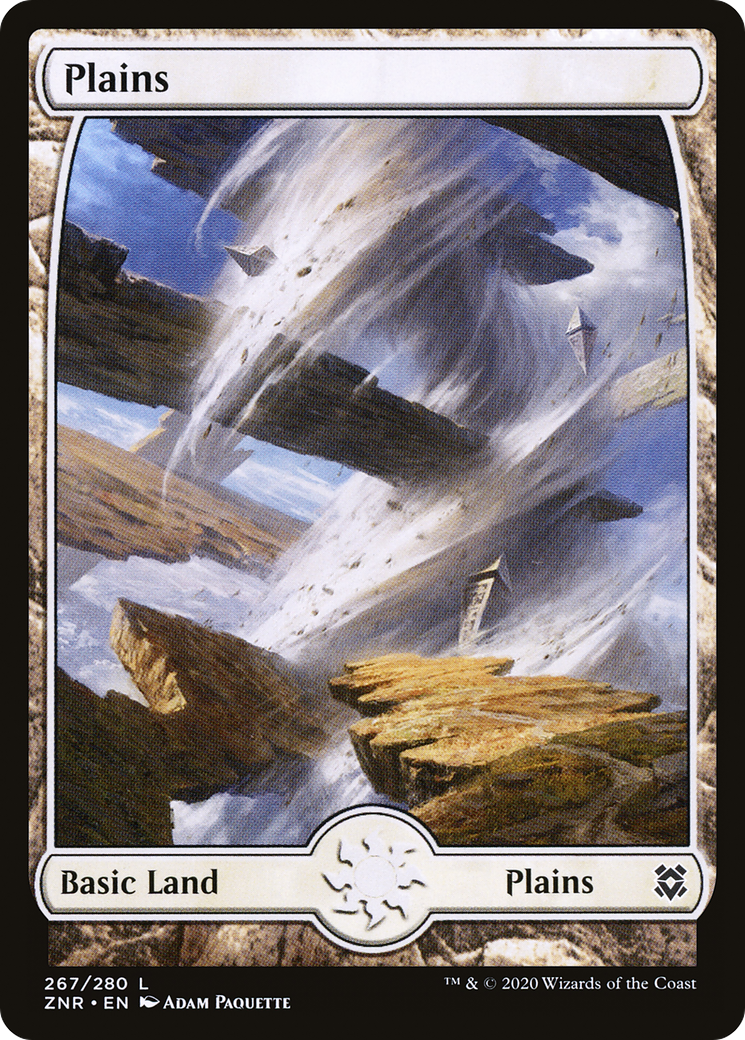 Plains (267) - Full Art (ZNR-267) - Zendikar Rising: (Full Art) Foil