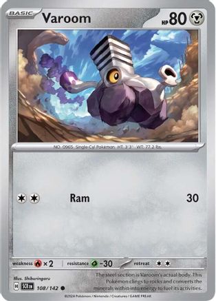 Varoom 108  - Reverse Holofoil SV07 Stellar Crown - Common