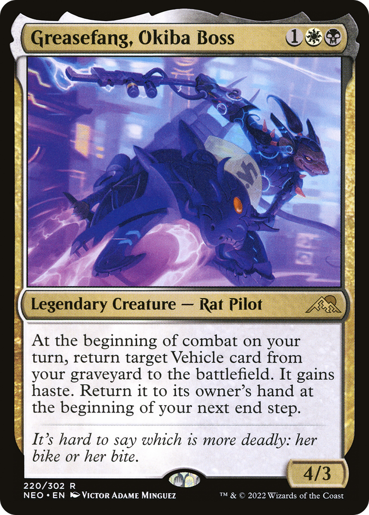 Greasefang, Okiba Boss (NEO-220) - Kamigawa: Neon Dynasty
