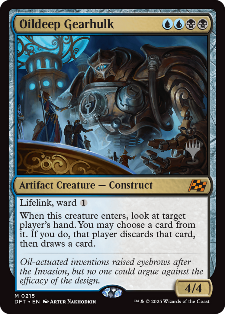 Oildeep Gearhulk (PPDFT-215) - Promo Pack: Aetherdrift Foil