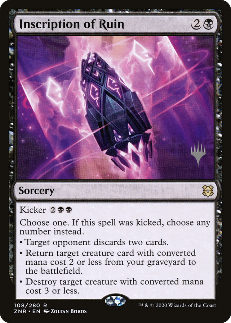 Inscription of Ruin (PPZNR-108) - Zendikar Rising Promos