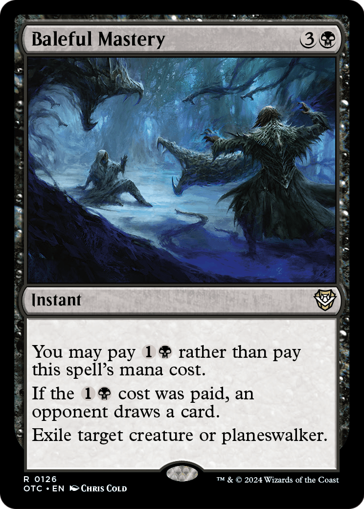Baleful Mastery (OTC-126) - Outlaws of Thunder Junction Commander