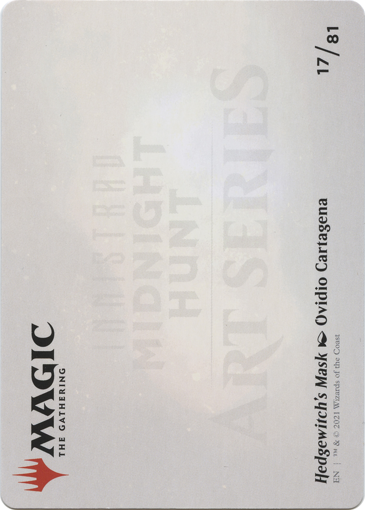 Hedgewitch's Mask // Hedgewitch's Mask (AMID-017) - Midnight Hunt Art Series (Borderless) Foil