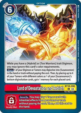 Lord of Devastation and Rebirth (BT18-096) - Release Special Booster 2.0