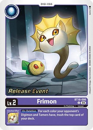 Frimon (BT18-006) - Release Special Booster 2.0 Celebration Event Cards Foil