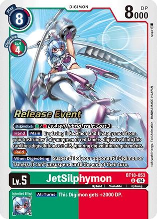 JetSilphymon (BT18-053) - Release Special Booster 2.0 Celebration Event Cards Foil