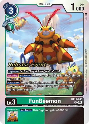 FunBeemon - BT19-045 (BT19-045) - Release Special Booster 2.0 Celebration Event Cards Foil