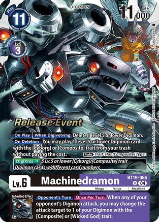 Machinedramon - BT19-065 (BT19-065) - Release Special Booster 2.0 Celebration Event Cards Foil