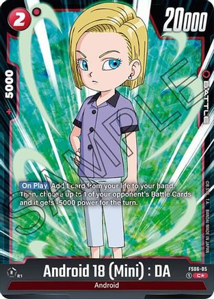 Android 18 (Mini) : DA (Bonus Pack Alternate Art) (FS06-05) - Starter Deck 6 Son Goku Mini Holofoil
