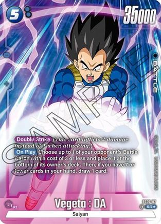 Vegeta : DA (Bonus Pack Alternate Art) (FS07-07) - Starter Deck 7 Vegeta Mini Holofoil