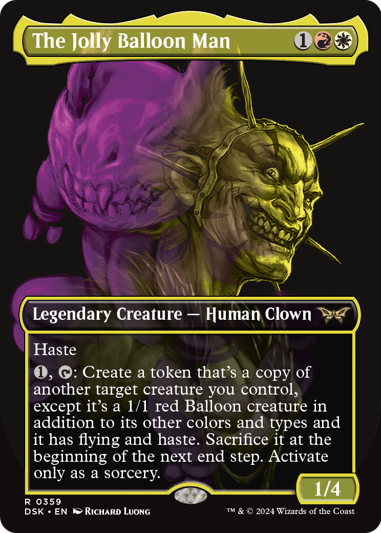 The Jolly Balloon Man (Showcase) (DSK-359) - Duskmourn: House of Horror (Borderless) Foil
