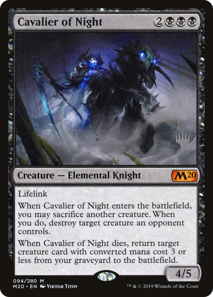 Cavalier of Night (PPM20-094) - Core Set 2020 Promos