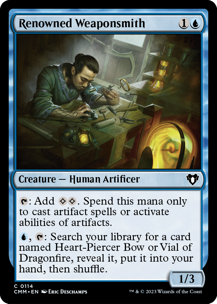 Renowned Weaponsmith (CMM-114) - Commander Masters Foil