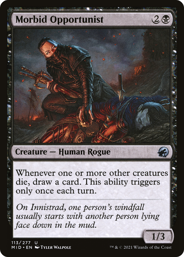 Morbid Opportunist (MID-113) - Innistrad: Midnight Hunt Foil
