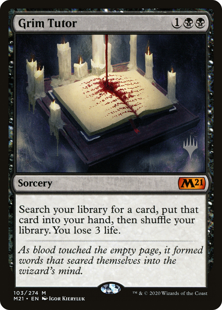 Grim Tutor (PPM21-103) - Core Set 2021 Promos Foil