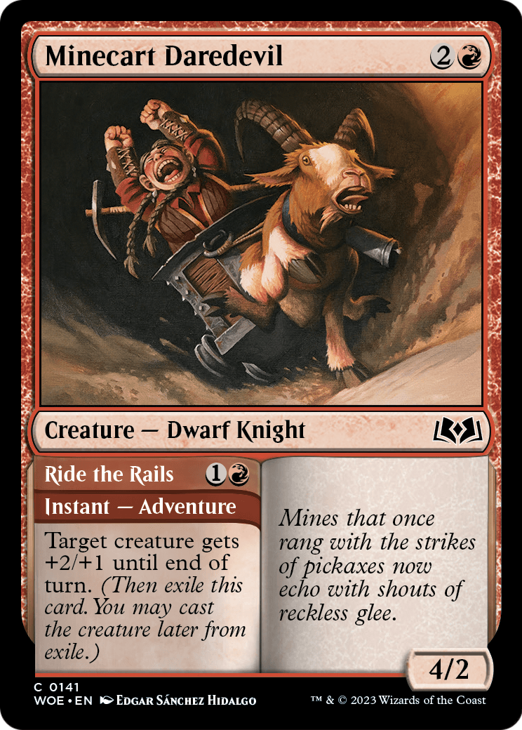 Minecart Daredevil (WOE-141) - Wilds of Eldraine