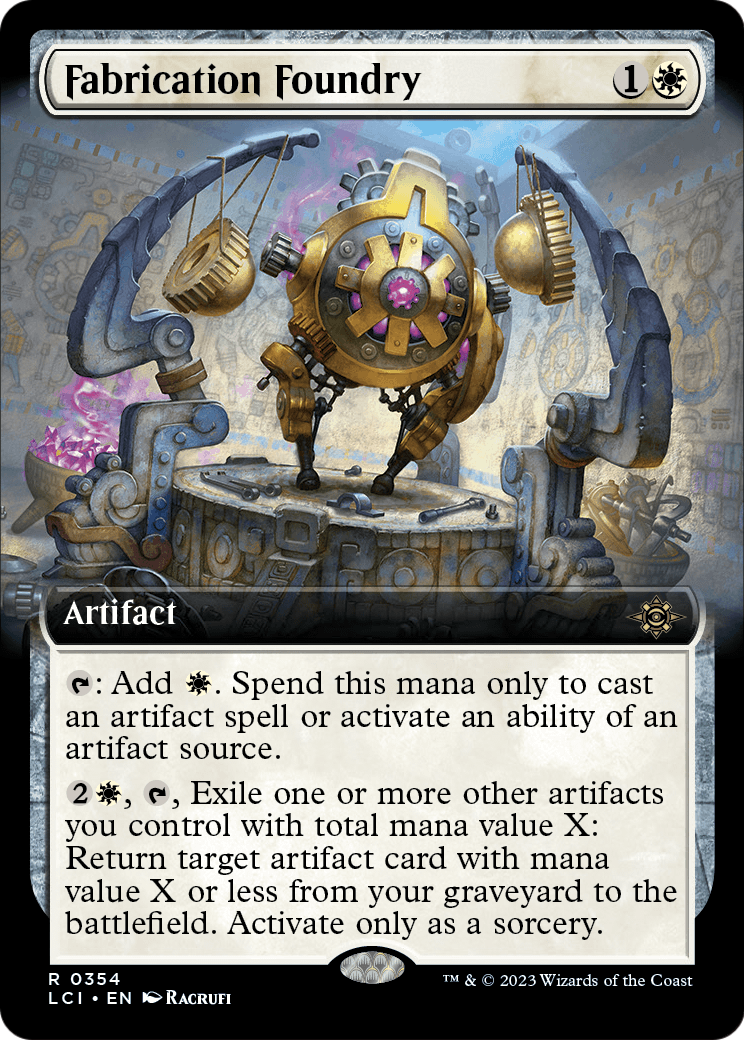 Fabrication Foundry (Extended Art) (LCI-354) - The Lost Caverns of Ixalan: (Extended Art) Foil
