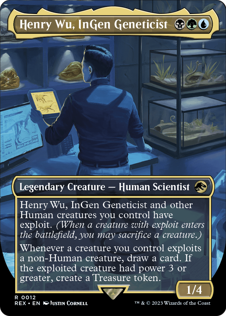 Henry Wu, InGen Geneticist (Borderless) (REX-012) - Jurassic World Collection Foil