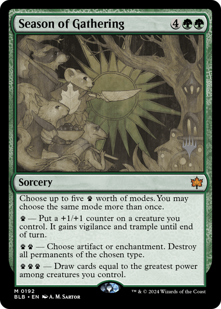 Season of Gathering (PPBLB-192) - Bloomburrow Promos Foil
