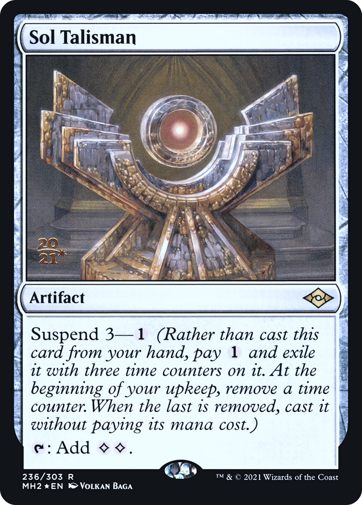 Sol Talisman (PRE-236S) - Modern Horizons 2 Promos Foil