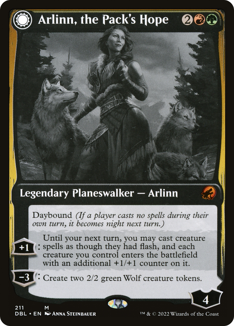 Arlinn, the Pack's Hope (DBL-211) - Innistrad: Double Feature: (Double Faced Transform) Foil