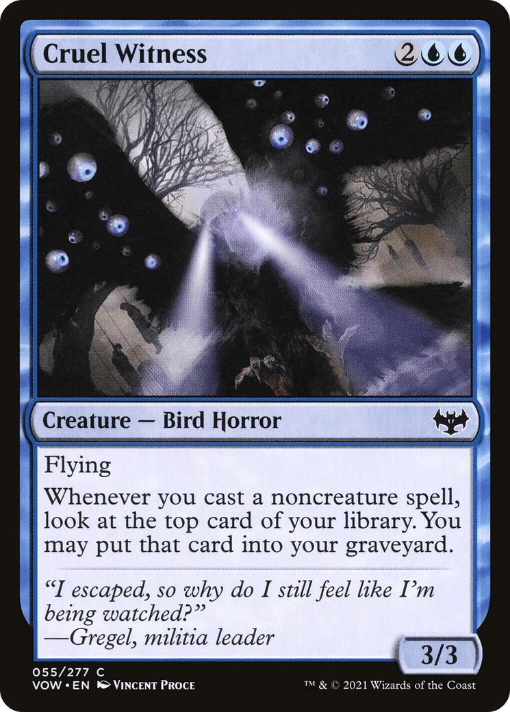 Cruel Witness (VOW-055) - Innistrad: Crimson Vow Foil