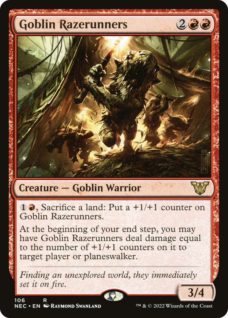 Goblin Razerunners (NEC-106) - Neon Dynasty Commander