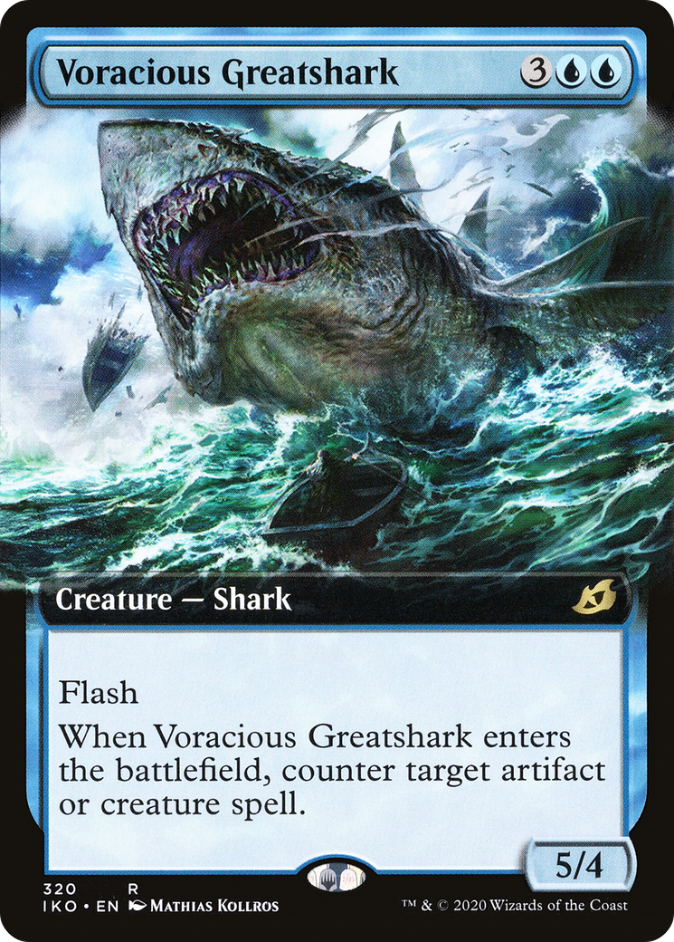 Voracious Greatshark (Extended Art) (IKO-320) - Ikoria: Lair of Behemoths: (Extended Art)