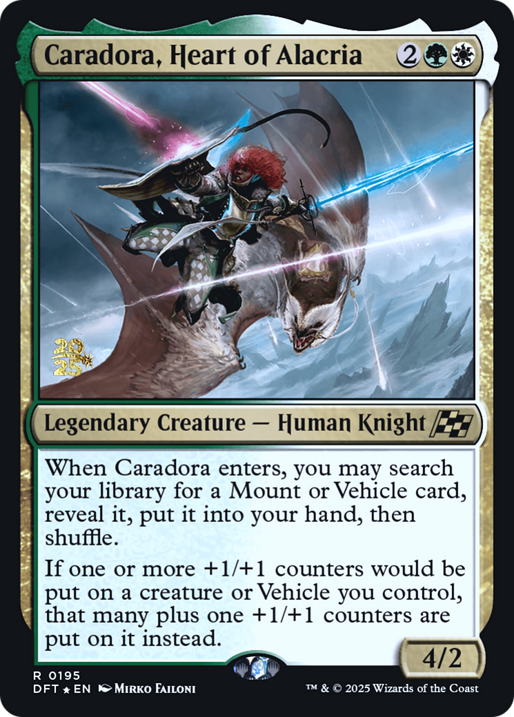Caradora, Heart of Alacria (PRE-195) - Prerelease Cards Foil