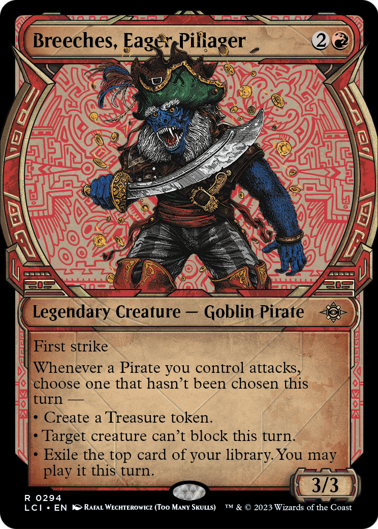 Breeches, Eager Pillager (Showcase) (LCI-294) - The Lost Caverns of Ixalan: (Showcase) Foil
